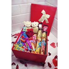 14 Şubat Sevgililer Günü Hediyesi Sevgiliye Hediye Gül,ayıcık ,büyük Boy Çikolata Kutusu