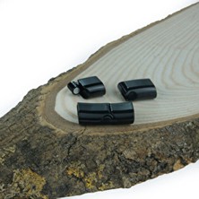 Siyah Mıknatıslı Klips – Bileklik ve Kolye Kapama Için Emniyet Kilitli Modern Tasarım