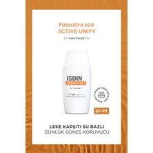 Fotoultra 100 Active Unify Spf 50 Leke Karşıtı ve Ton Eşitleyici Yüz Güneş Kremi 50 ml