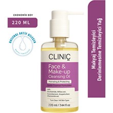 Clinic Pyroo CLINIC Makyaj Temizleyici Derinlemesine Temizleyici Yağ 220 ml Tüm Cilt Tipleri İçin Misel İçerik