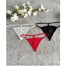 Gecko Ipli Dantelli  G-String Tanga 3 Adet