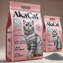 Pudra Kokulu 10 Lt Gri Bentonit Doğal %100 Topaklaşan Kedi Kumu