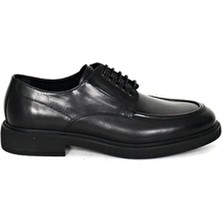 Tuna Hakiki Deri Siyah Klasik Erkek Ayakkabı Eva Taban Bağcıklı Model Şık Günlük Kullanım İçin