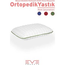 Kolajen Kumaş Boyun Destekli Visco Parçacıklı Fermuarlı Kılıflı Antialerjik Ortopedik Visco yastık