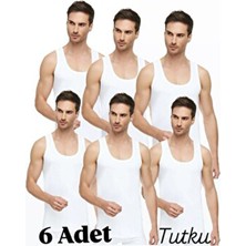 Tutku Erkek Penye Atlet Beyaz 6 Adet