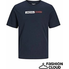Erkek Lacivert2 Jjecorp Logo Tee Play Ss O-Neck Noos T-Shirt 12233999-NAVYPLAY2