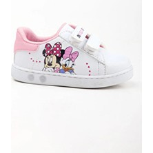 Burak Alday Shoes Ilk Adım Işıklı Ortopedik Kız Bebek Ayakkabısı Suni Deri Bantlı Taban Tipi ile Konforlu Kullanım