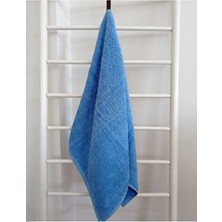 Powerdex Mavi Spor Fitness Kuaför Berber Havlusu 45X90 cm %100 Pamuklu Leke Tutmayan Özellik 195 gr