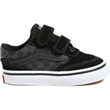 Vans Brooklyn Ls V Siyah Unisex Çocuk Sneaker Tekstil Düz Taban Kauçuk Tabanlı Rahat Model