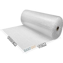 Evi Balonlu Naylon Patpat 100CM Genişlikte Rulo Havalı Eşya Koruma Ambalaj Pat Pat (100CM x 10M)
