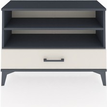 Arges Şifonyer 2 Raflı Tek Çekmeceli 88X30X64 Antrasit-Aytaşı