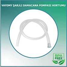 Şarjlı Damacana Su Pompası Hortumu 55CM Yedek Hortum