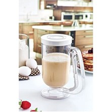 Pankek Dağıtıcı Hamur Porsiyonlayıcı Şekillendirici 900 ml Dökme Aparatı Beyaz