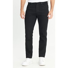 Wrangler Kadın Arizona Straight Fit Normal Bel Esnek Denim Kot Pantolon Siyah Düz Desenli