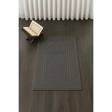 Miabella Home Kadife Seccade Diz Ağrıtmayan Yumuşak Taban  Pamuk İşlemeli Kaymaz Taban