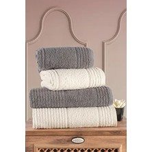 Ece 4'lü Banyo Havlu Seti | Havlu | Banyo Havlusu I Hamam Seti I Çeyiz Havlusu