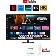 Samsung Akıllı Tv-Monitör 109 Ekran 43" Wi-Fi Apple Android Kablosuz Görüntü Aktarım-Tizen Os Akıcı Arayüz