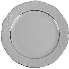Queen Platin Düz Tabak 25CM