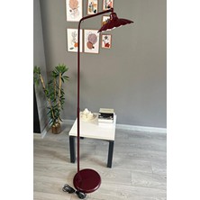 Bamyum Vişne Çürüğü Renkli Metal Lambader Düz Gövde ile Modern Tasarım Oturma Odası Lambası