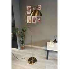 Bamyum Modern Tasarımlı Eskitme Metal Lambader Salon ve Oturma Odası İçin Dekoratif Lambası