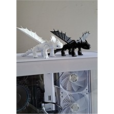 Gonulella Dişsiz Siyah Ejderha 16 cm Oyun Aksesuarı Çiftli Gecenin Öfkesi Modeli