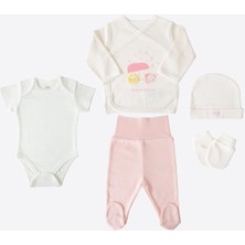 Organik New Dreams 5'li  Zıbın Set Pembe