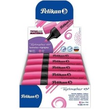 Pelikan Fosforlu Kalem 490 Neon Pembe 10'lu Paket