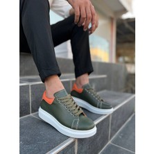 Kb-Dx3 Kuback Haki Deri Günlük Erkek Ayakkabı