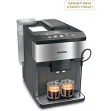 TP517R03 EQ500 Paslanmaz Çelik Siyah Tam Otomatik Kahve Makinesi