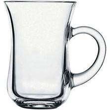 12 Adet Kulplu Büyük Çay Bardak 55411