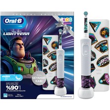 Oral-B D100 Ekstra Yumuşak Diş Fırçası ve Seyahat Kabı Kadın Çocuklar İçin Lightyear Tasarımlı