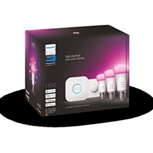 Hue 9-75W Renkli Akl. Başl. Seti 3lü Akl. Butonlu E27 Bt - 929002468803