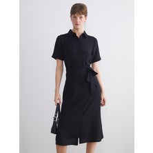 Lc Waikiki Yeni Sezon Beli Kuşaklı Gömlek Elbise