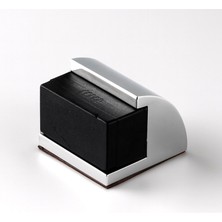 Oval Kapı Stoperi Yapışkanlı Metal Gümüş Krom Kauçuk Başlıklı Durdurucu Güçlü Yapışkanlı Tampon