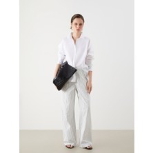 Lc Waikiki Yeni Sezon Wideleg Çizgili Kadın Jean Pantolon