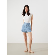 Lc Waikiki Yeni Sezon Standart Fit Kadın Jean Şort