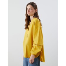 Lc Waikiki Yeni Sezon Kaçık Yaka Oversize Kadın Bluz