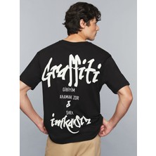 Lc Waikiki Yeni Sezon Bisiklet Yaka Slogan Baskılı Penye Erkek Tişört