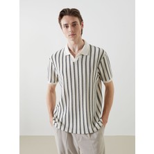 Lc Waikiki Yeni Sezon Polo Yaka Kısa Kollu Çizgili Erkek Tişört