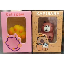 Pati - Capybara Figürlü Kalemtraş ve Silgi Bir Arada (2 Adet)