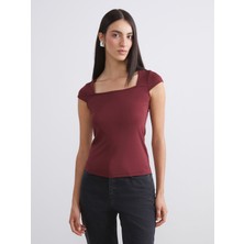 Lc Waikiki Yeni Sezon Kare Yaka Bluz