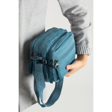 Kadın Postacı Çanta 24*16 cm Hafif Poliamid Su Itici Yumuşak Kumaş Çapraz Askılı Omuz Çantası