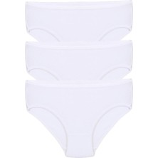 Modaserdem  Kız Çocuk 3'lü Beyaz Külot