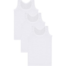 Moda Serdem Modaserdem  Erkek Çocuk 3'lü Penye Atlet