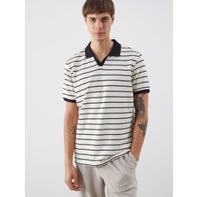 Lc Waikiki Yeni Sezon Polo Yaka Çizgili Erkek Tişört