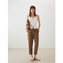 Lc Waikiki Yeni Sezon Beli Lastikli Havuç Kesim Kadın Pantolon