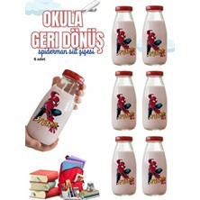 6 Adet Kırmızı Sızdırmaz Kapak Şeffaf Cam Şişe Süt Limonata Meşrubat Şişesi Çok Amaçlı Suluk