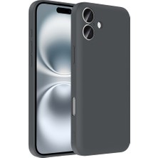 iPhone 16 Plus Kılıf Kamera Korumalı Kartlık Hazneli N7TH Vitra Kapak - Gri
