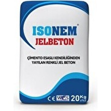 Isonem Jel Beton Çimento Esaslı Kendiliğinden Yayılan Renkli Jelbeton 20 kg