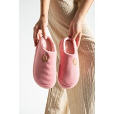 Nakışlı Kadife Ev Terliği | Kışlık Unisex Ev Terliği | Kaydırmaz Taban